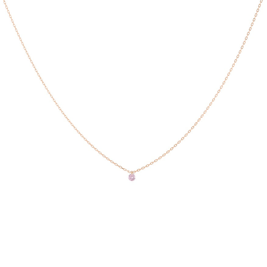 18K Gold and Pink Sapphire Necklace