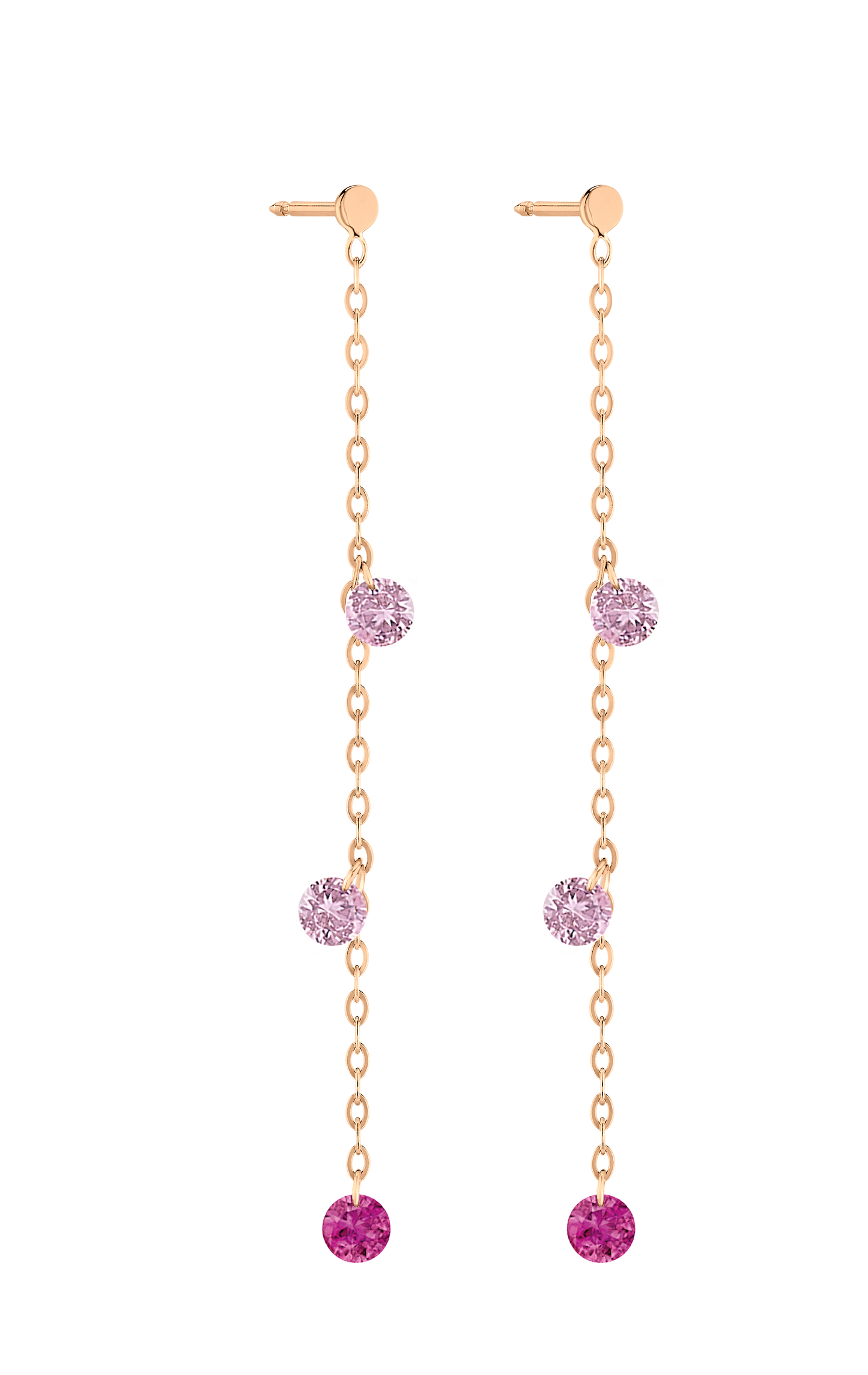 Pink Candy Drop Earrings