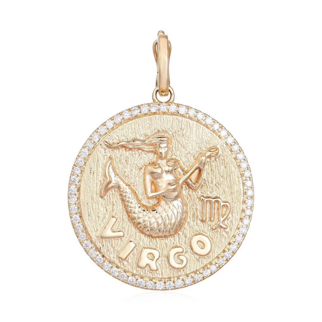 Virgo Diamond Zodiac Charm