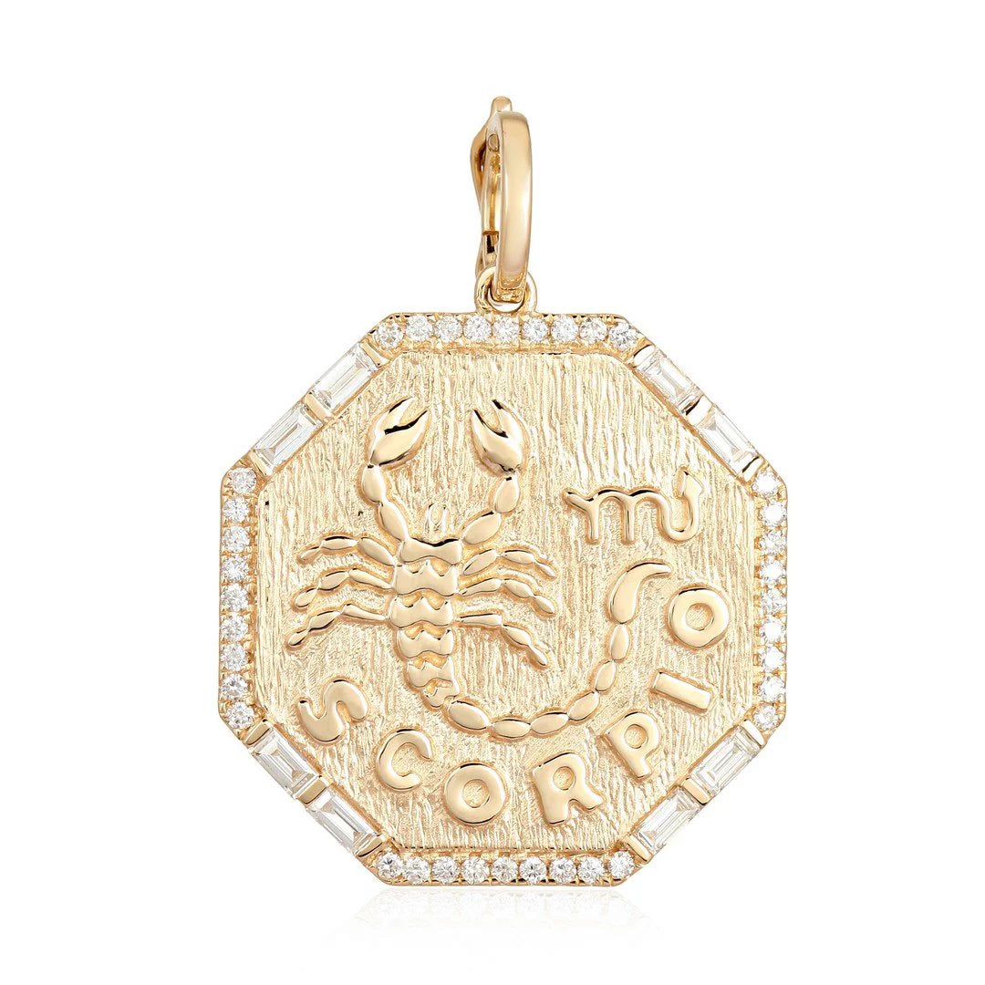 Scorpio Diamond Zodiac Charm