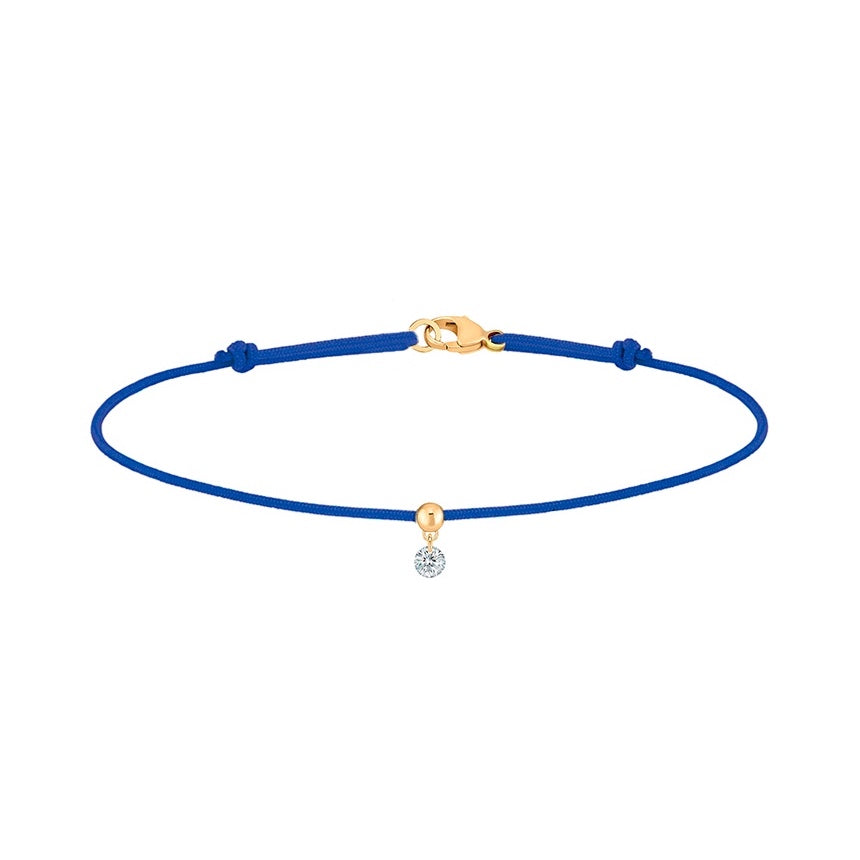 Floating Diamond Cord Bracelet