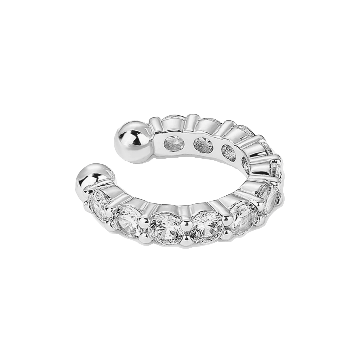 Mia Silver Cubic Zirconia Ear Cuff