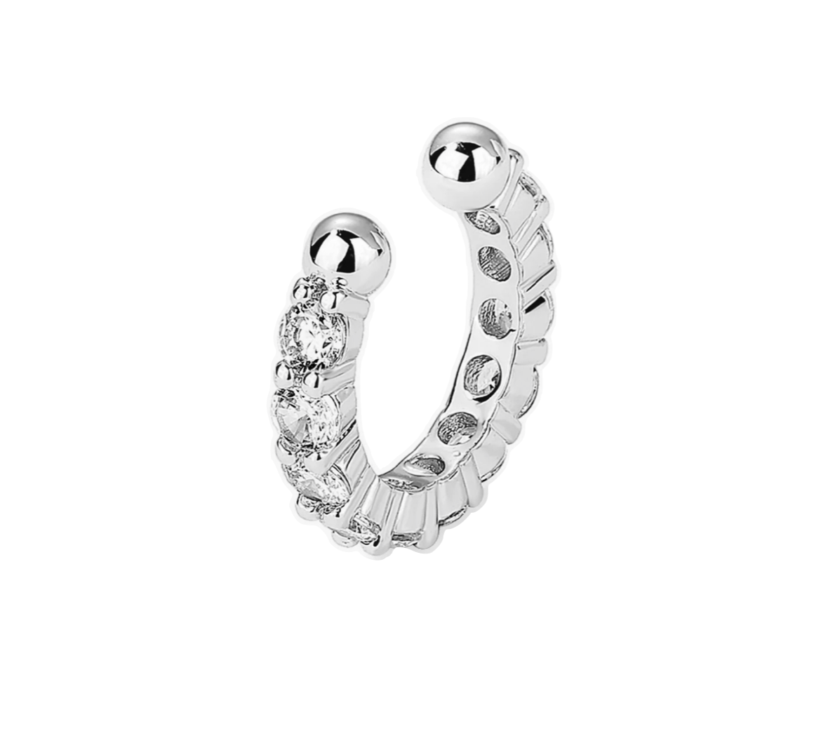 Mia Silver Cubic Zirconia Ear Cuff
