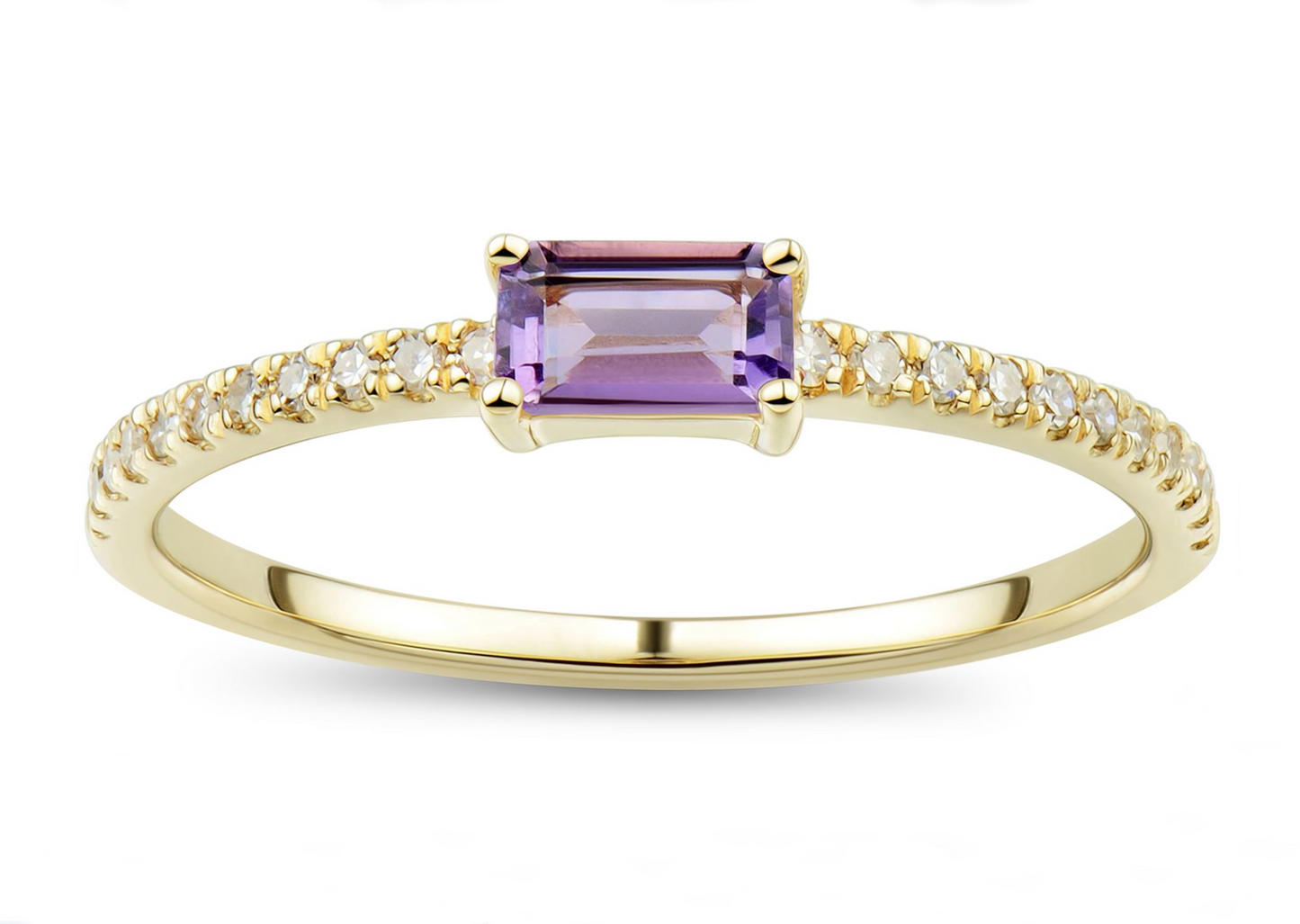 Kat Amethyst and Diamond Ring