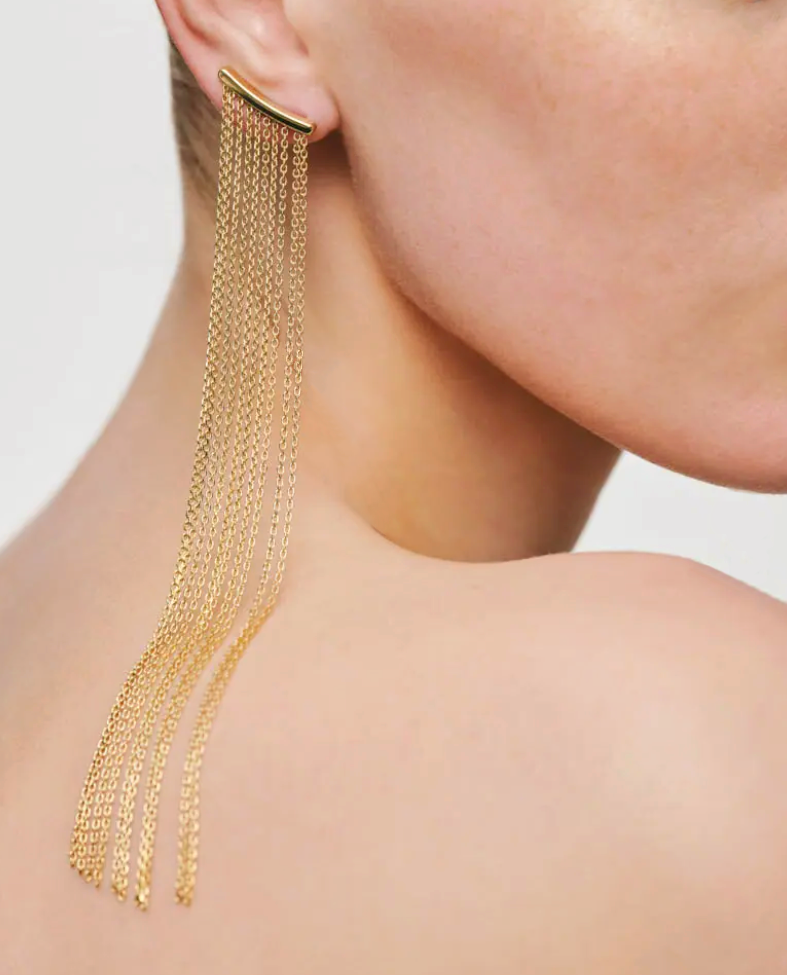 Multi Chain Drop Earrings