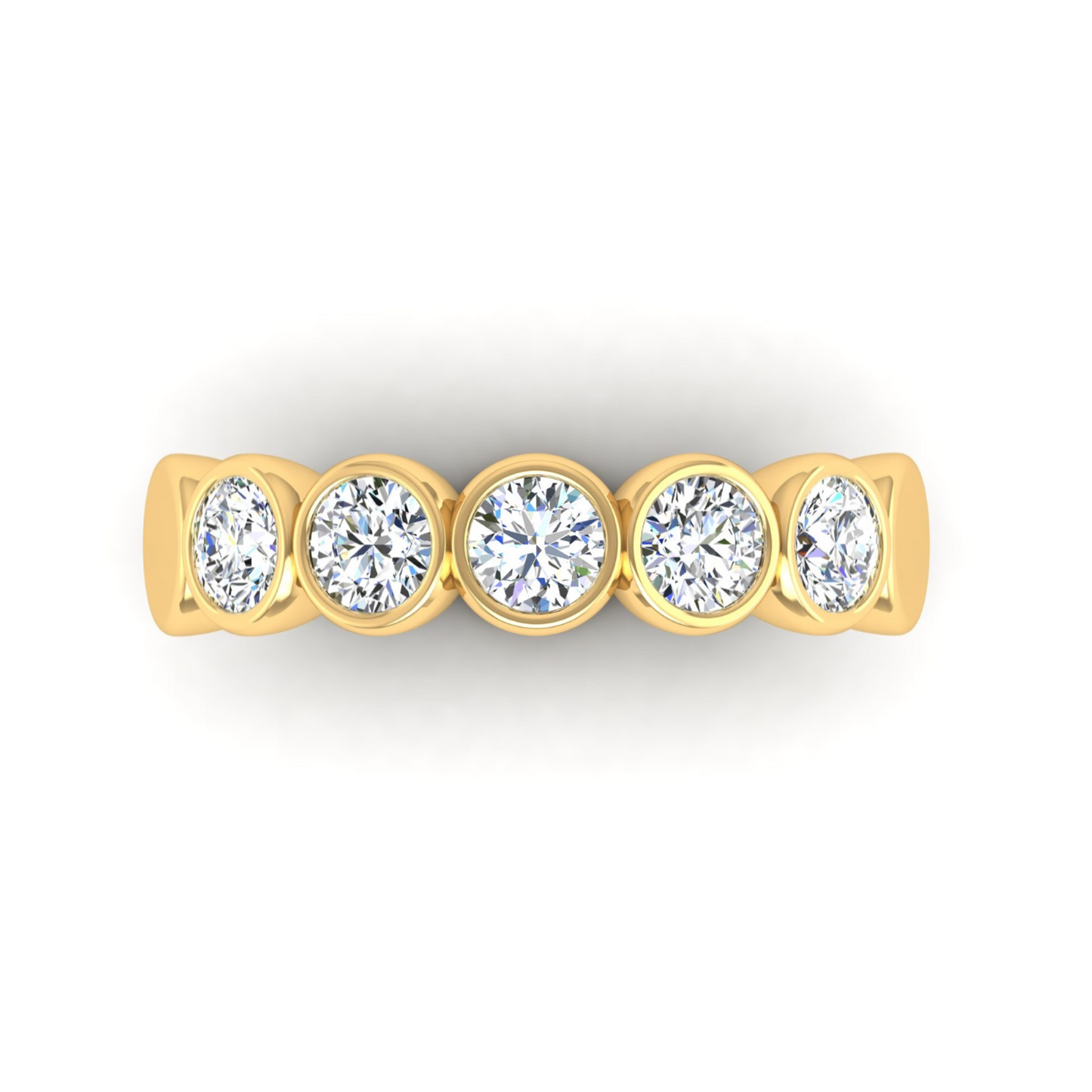 Bezel Set Diamond Ring