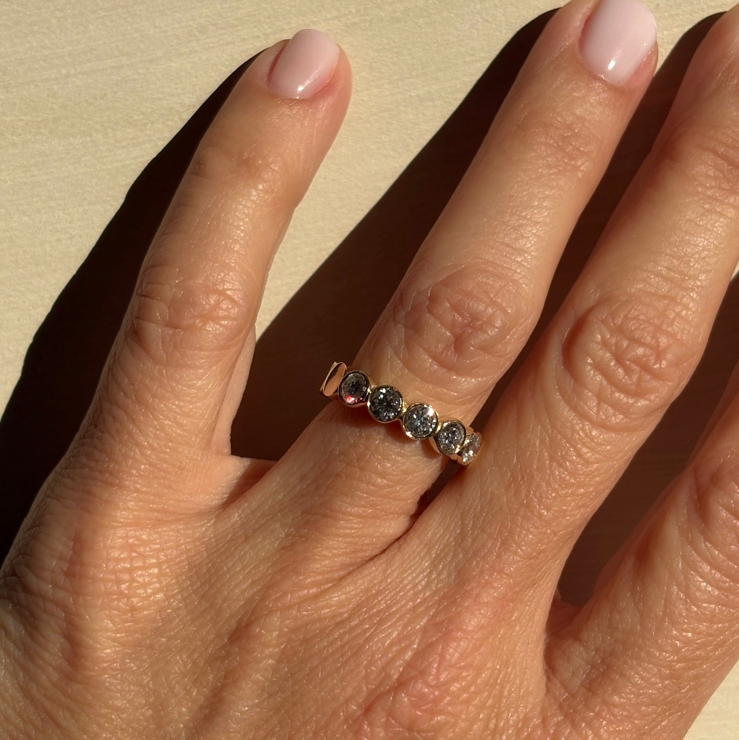 Bezel Set Diamond Ring