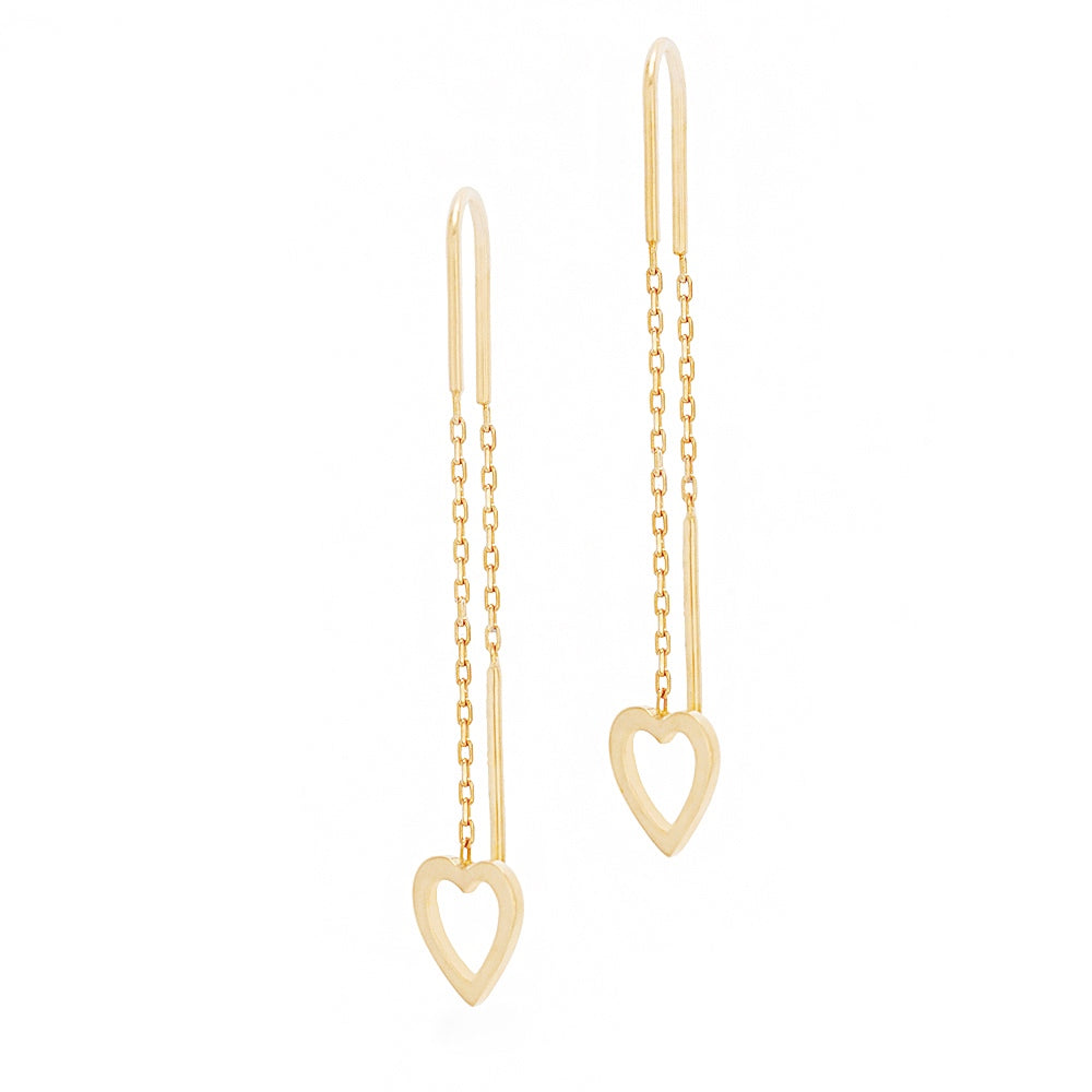 Open Heart Earrings