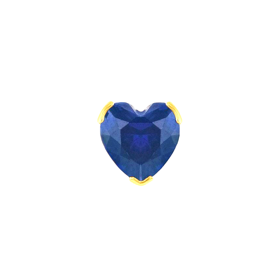 Mini Heart Birthstone Studs