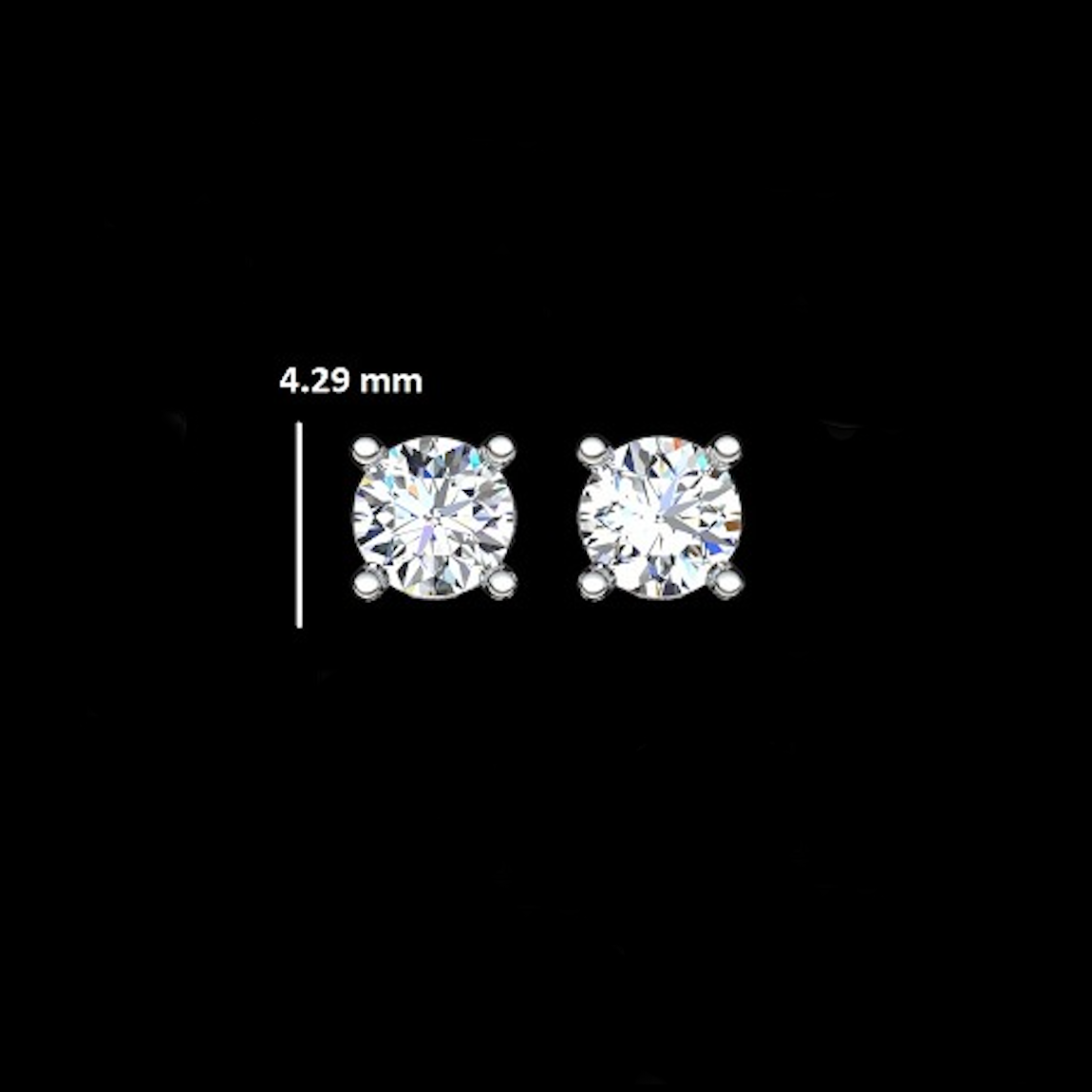 0.60 carat Lab Grown Diamond Studs