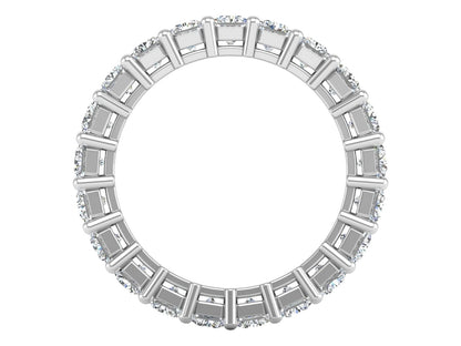 Asscher Diamond Eternity Ring Band