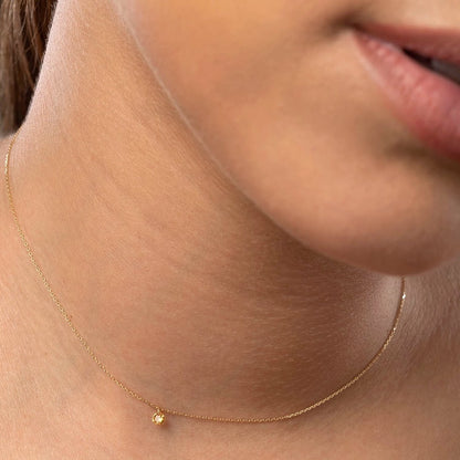 18K Gold and Orange Sapphire Necklace