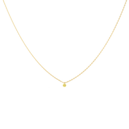 18k Gold and Yellow Sapphire Necklace