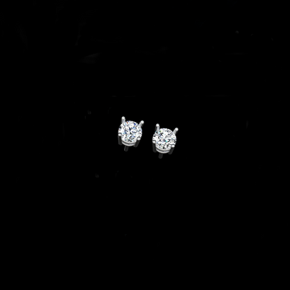 2.05 Carat Hearts and Arrows Lab Grown Diamond Studs