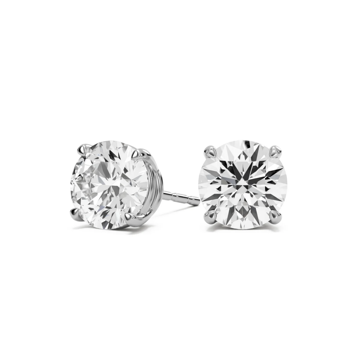 3.08 carat Hearts and Arrows Lab Grown Diamond Studs