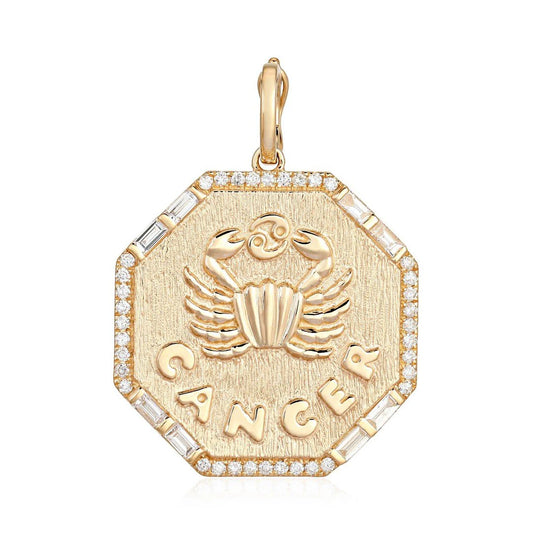 Cancer Diamond Zodiac Charm