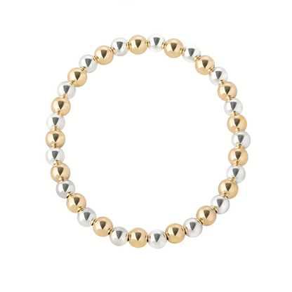 Two Tone 5 MM Eternity Bracelet