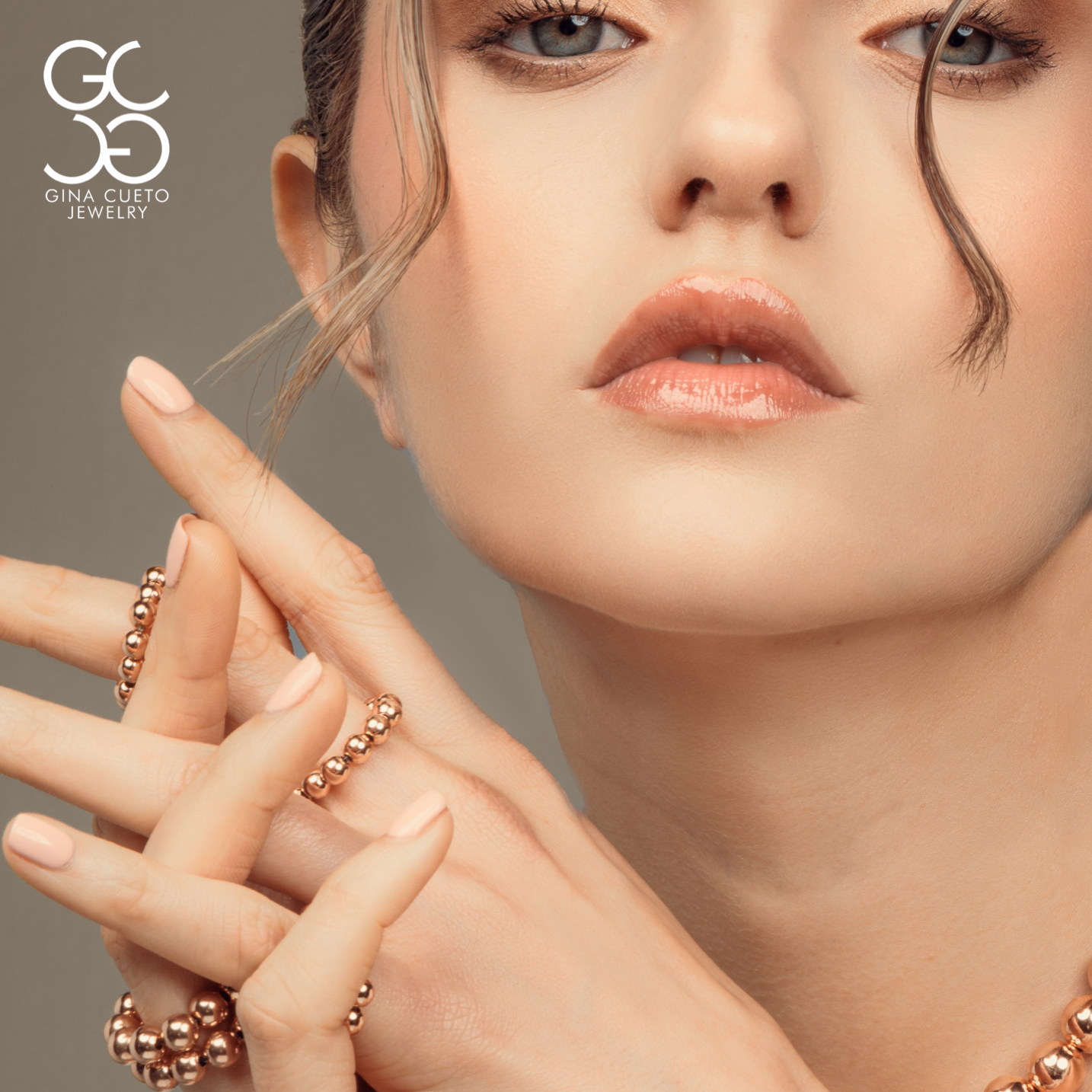 Rose Gold 10 MM Eternity Necklace