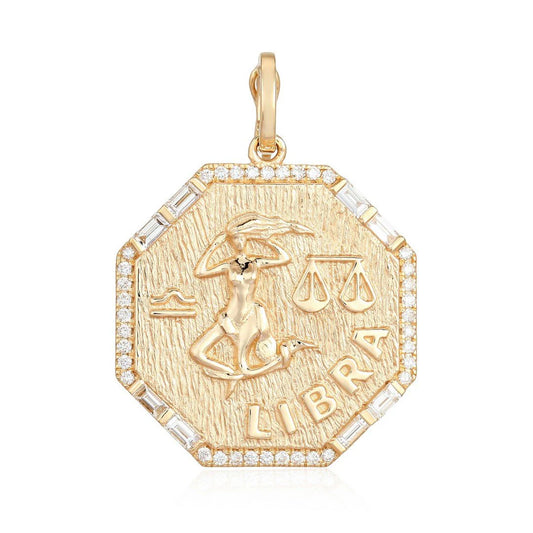 Libra Diamond Zodiac Charm