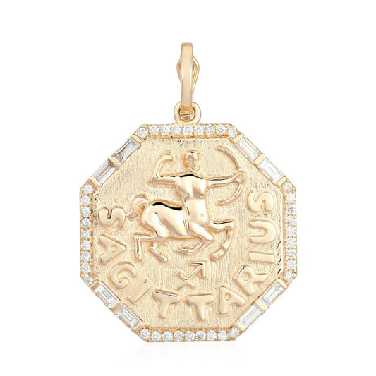 Sagittarius Diamond Zodiac Charm