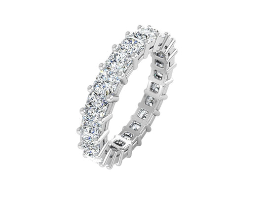 Asscher Diamond Eternity Ring Band