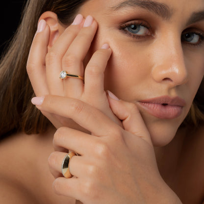 Dome Diamond Ring