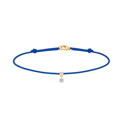 Floating Diamond Cord Bracelet