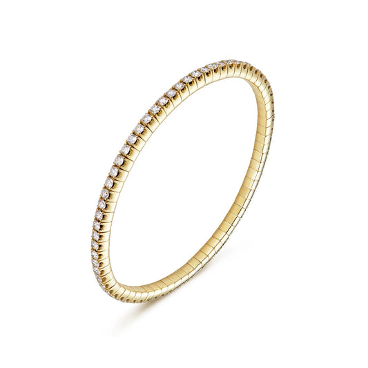 Flex Diamond Yellow Gold Bracelet