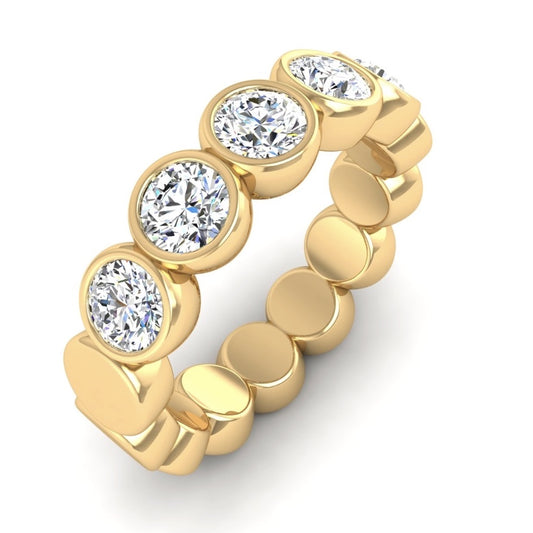 Bezel Set Diamond Ring