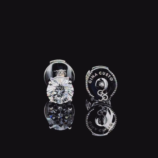 2 carat diamond studs