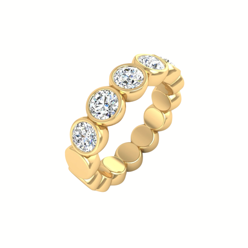 Avi Bezel Set Diamond Ring – Gina Cueto