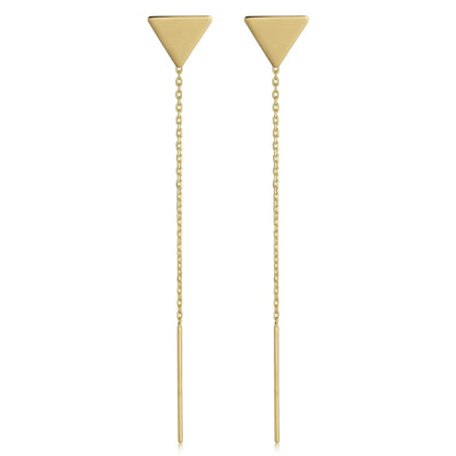 Triangle Threader Earrings