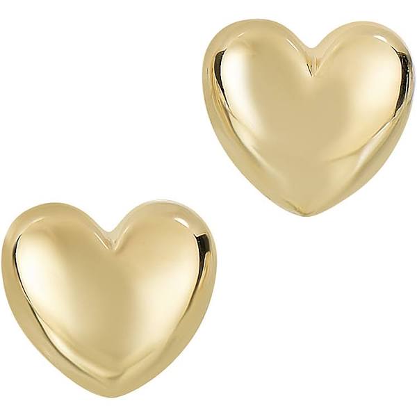 Puffed Heart Stud Earrings