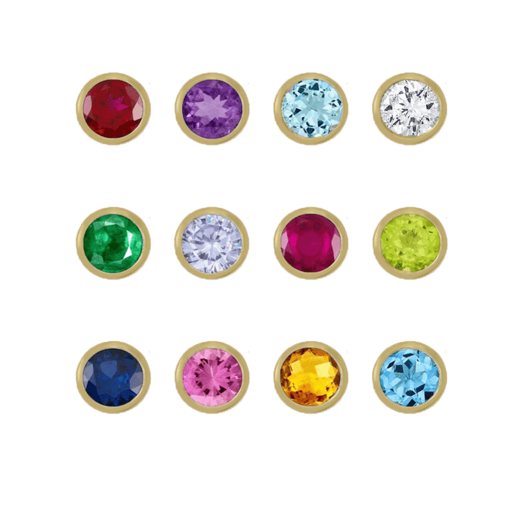 Mini Birthstone Studs